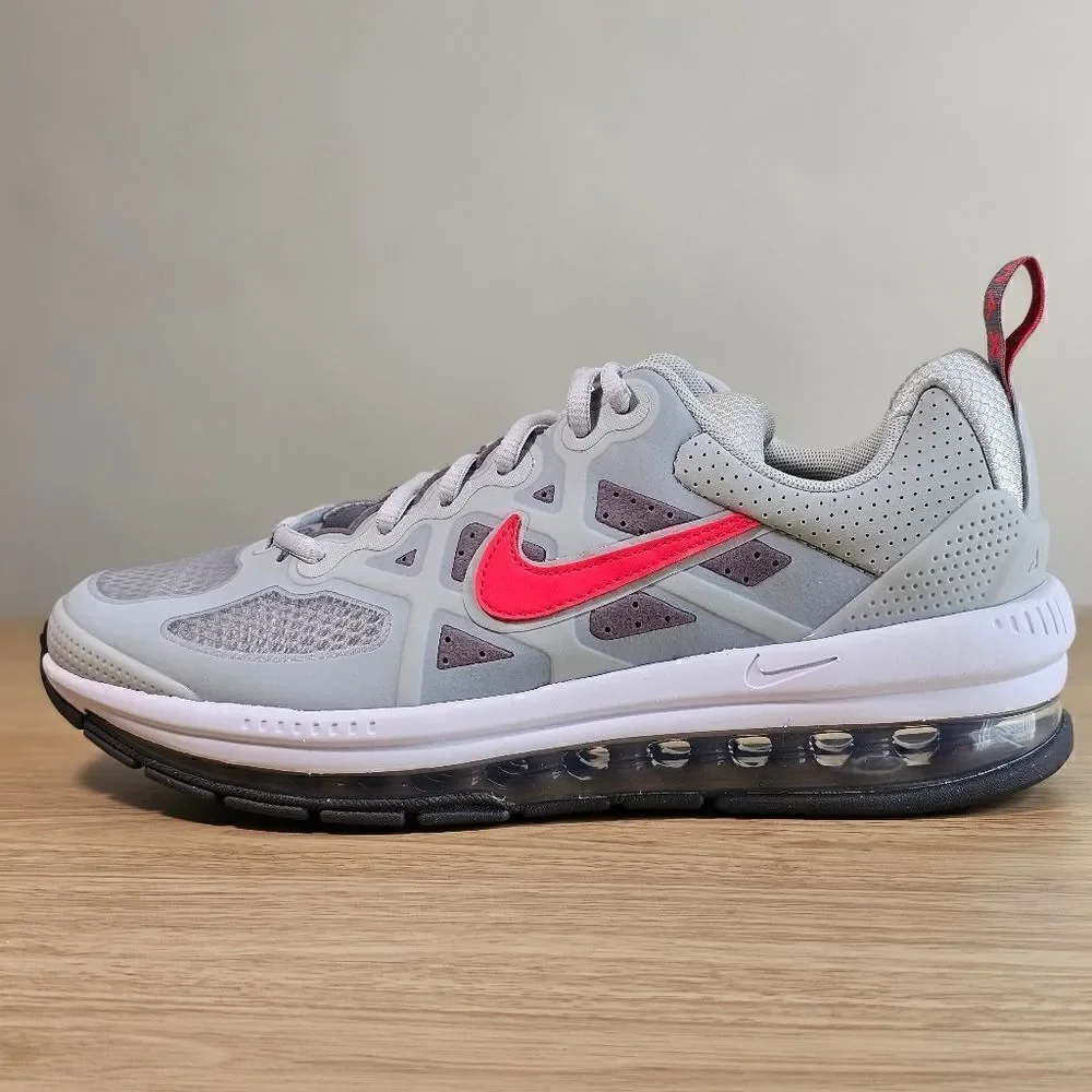Nike Air Max Genome 360 Shoes Youth 7 Grey White Red Black Vapormax Sneakers New